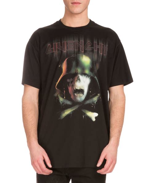 givenchy army skull t shirt|Givenchy Cuban Fit Army Skull Tee in Black .